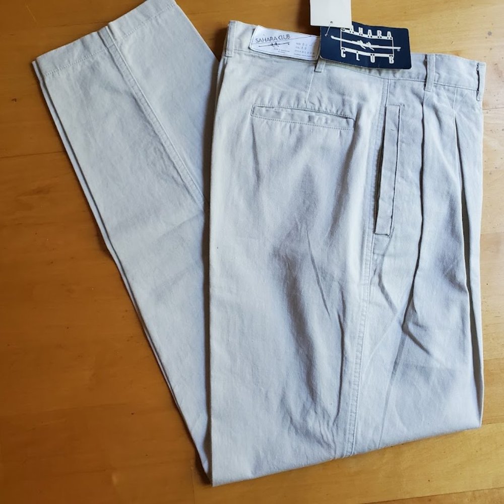 Sahara Club 100% Cotton Pleated Pants